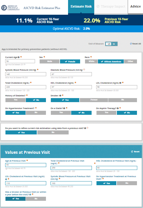 ASCVD Risk Estimator Plus - American College Of Cardiology